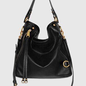 Rebecca Minkoff M.A.B Hobo Black & Antique Brass Hobo Bag